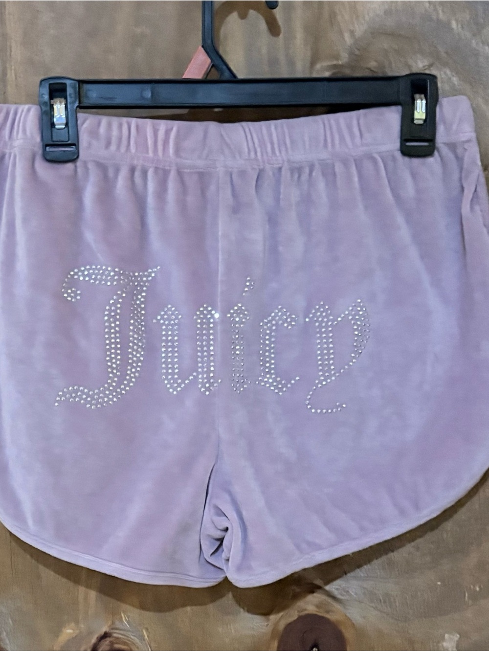 Juicy Couture Velour Shorts - Lilac Y2K Track Shorts Size Large